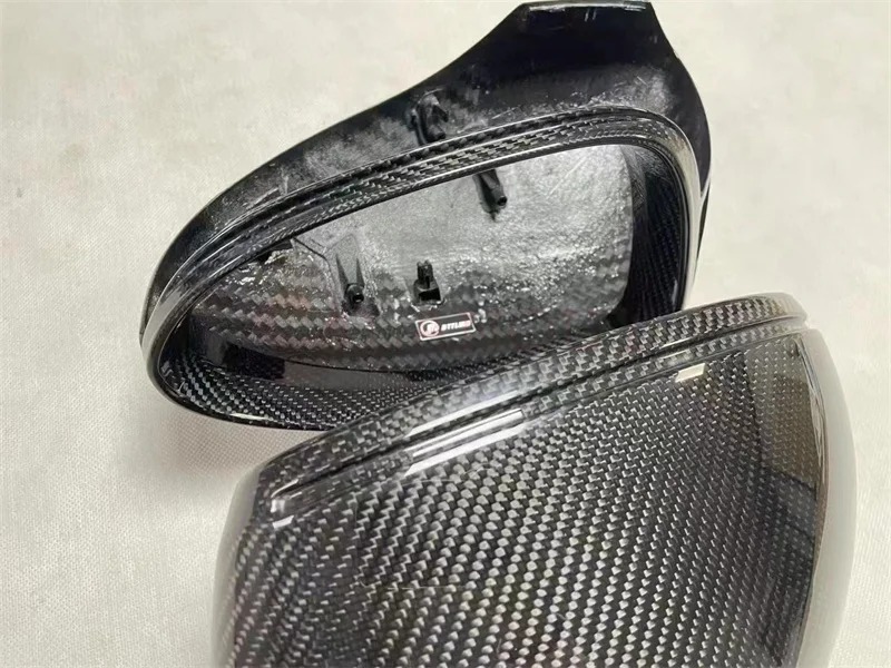 For Panamera 971 Carbon Fiber Mirror Cover Rearview Mirror Housing Paste Style Mirror case 2017 2018 2019